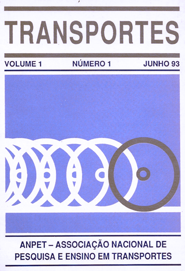 Capa do No. 1 do volume 1 de TRANSPORTES