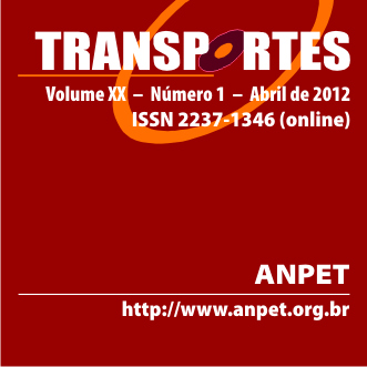 TRANSPORTES, n. 1, v. 20, 2012